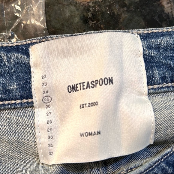 One Teaspoon Distressed Freebird II Skinny Jeans 25 - Picture 9 of 11